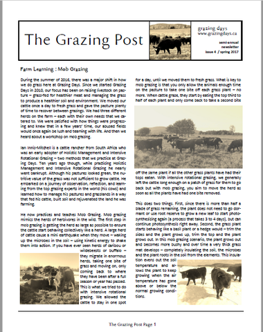 Grazing Post Issue 4 Cover