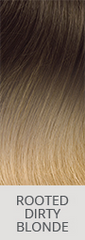hairtalk® Hand Tied Weft Extensions in Color Rooted Dirty Blonde