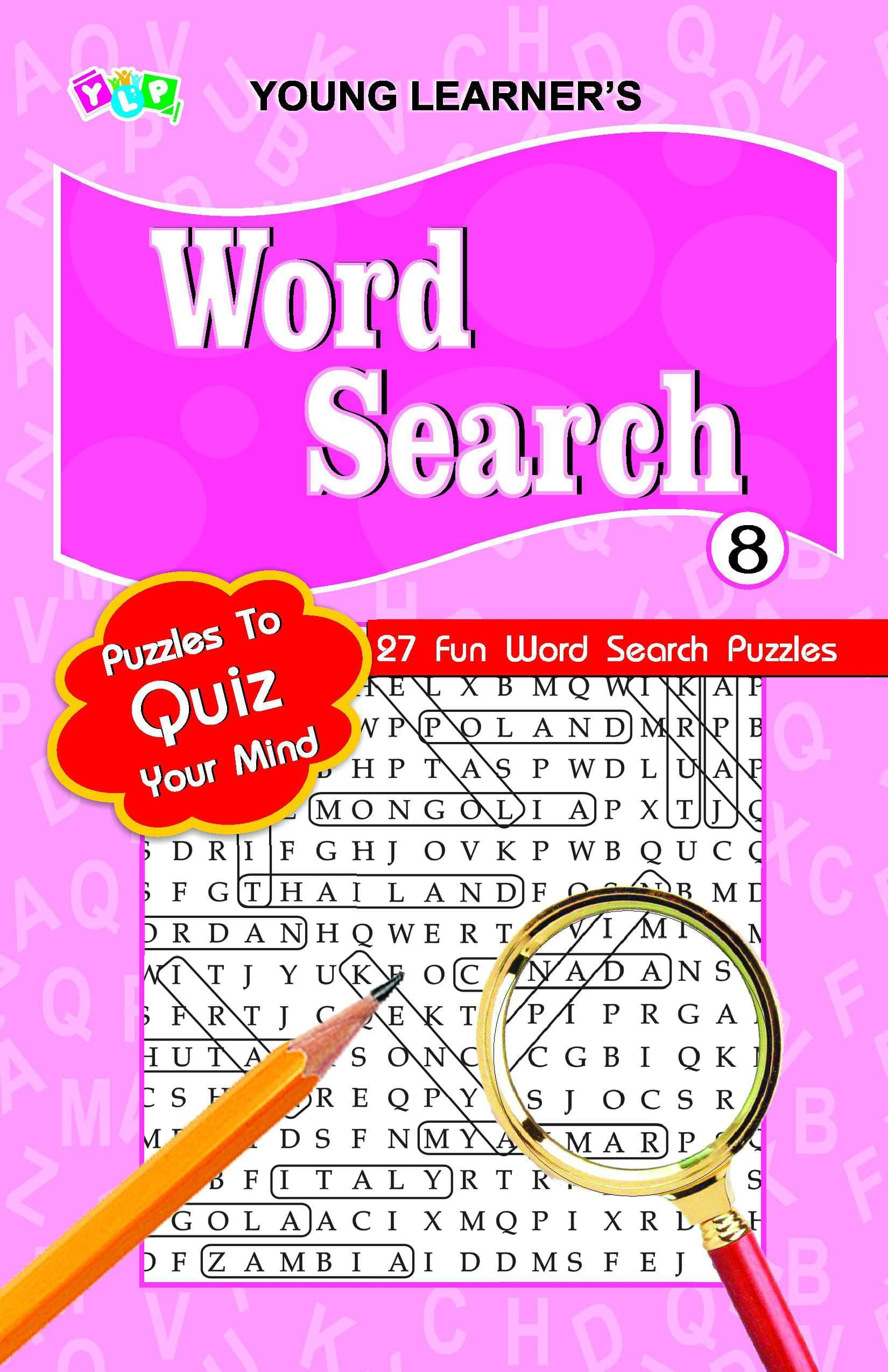 Word Search Pad 8 Bookish Santa