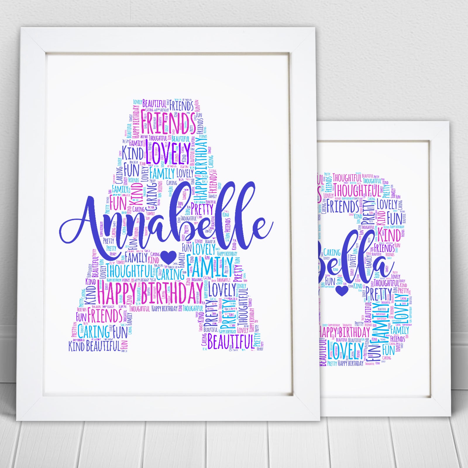 personalised-letter-name-initial-word-art-print-violet-grace