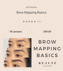 Brow Mapping Basic - Brow Master - Beaute Academy