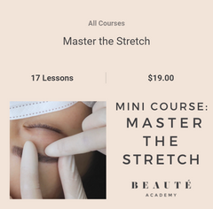 Master the Stretch - brow master - beaute academy