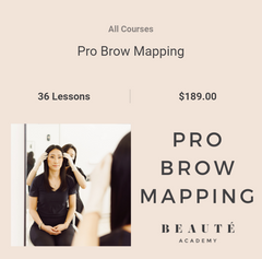 pro brow mapping course - brow master - beaute academy