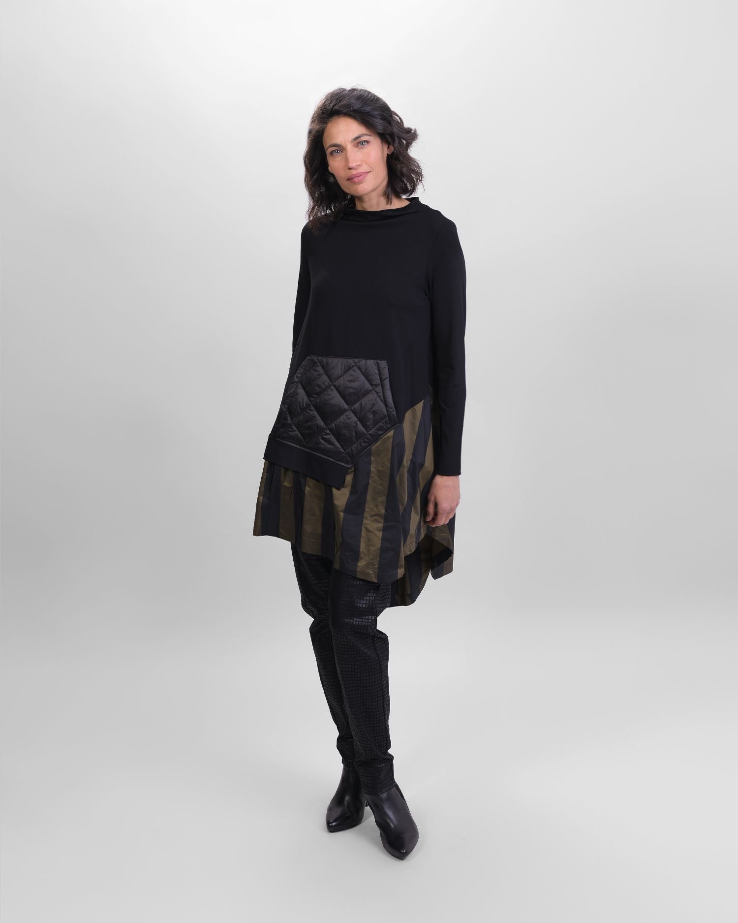 Alembika Taffeta Tunic - Khaki