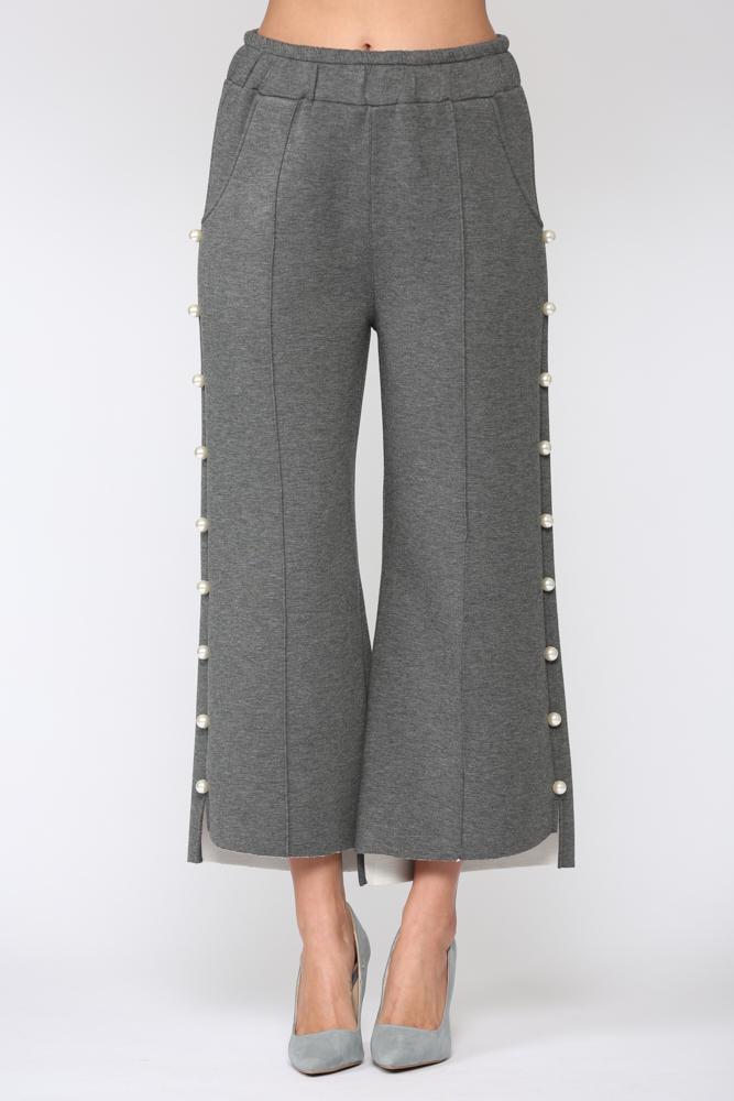 Joh Farrah Pearl Long Pant - Charcoal