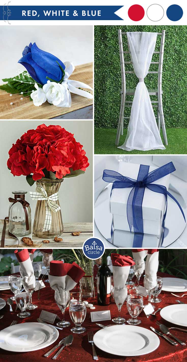 royal blue and silver wedding centerpieces