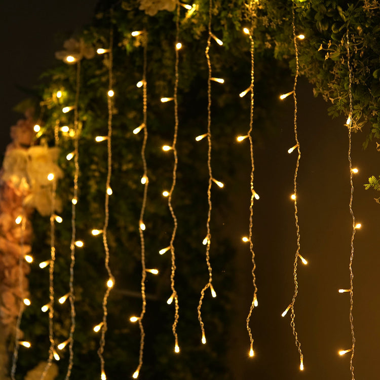 60 inch x 35 inch LED Warm White Fairy Lights Backdrop Garland