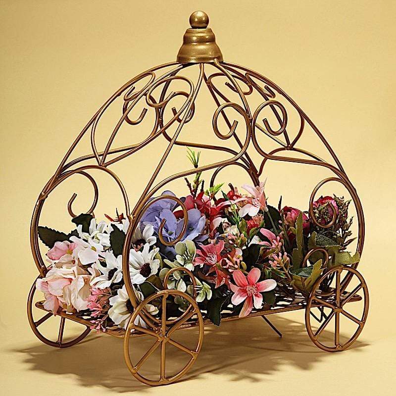 11 in tall Gold Cinderella Carriage Stand Party Centerpiece – Balsa Circle,  LLC