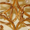 Gold 16" tall x 27" wide Crystal Beads Horizontal Candle Holder