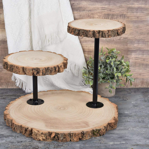 Round Glass & Wood Dessert Stand - Threshold™