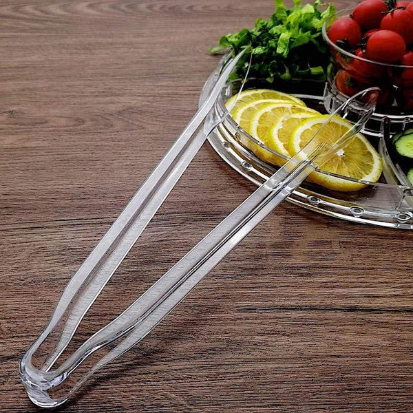 Balsacircle Clear 20 Pcs 3 oz. Plastic Cups with Lids and Serving Tray - Disposable Wedding Party Catering Tableware