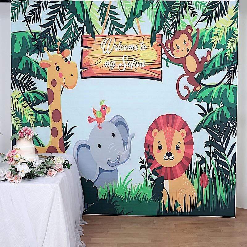 8 ft Vinyl Photography Background Jungle Safari Printed Party Backdrop –  Balsa Circle, LLC