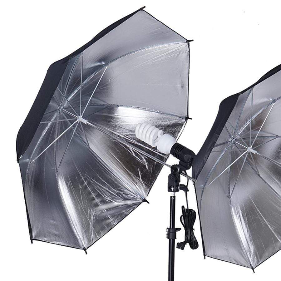Black Silver Photography Video Studio Umbrella Continuous Lighting Kit –  Balsa Circle, LLC