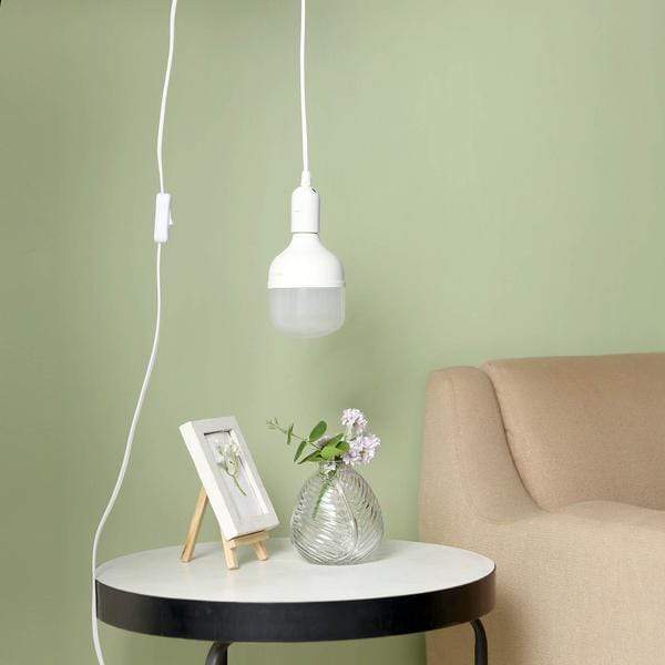 White 15 feet Extension Pendant Cord with Switch – Balsa Circle, LLC
