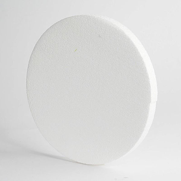 8 Inch Foam Circles for Crafts, 1 Inch Thick Round Polystyrene Discs for  DIY Projects (White, 6 Pack) 