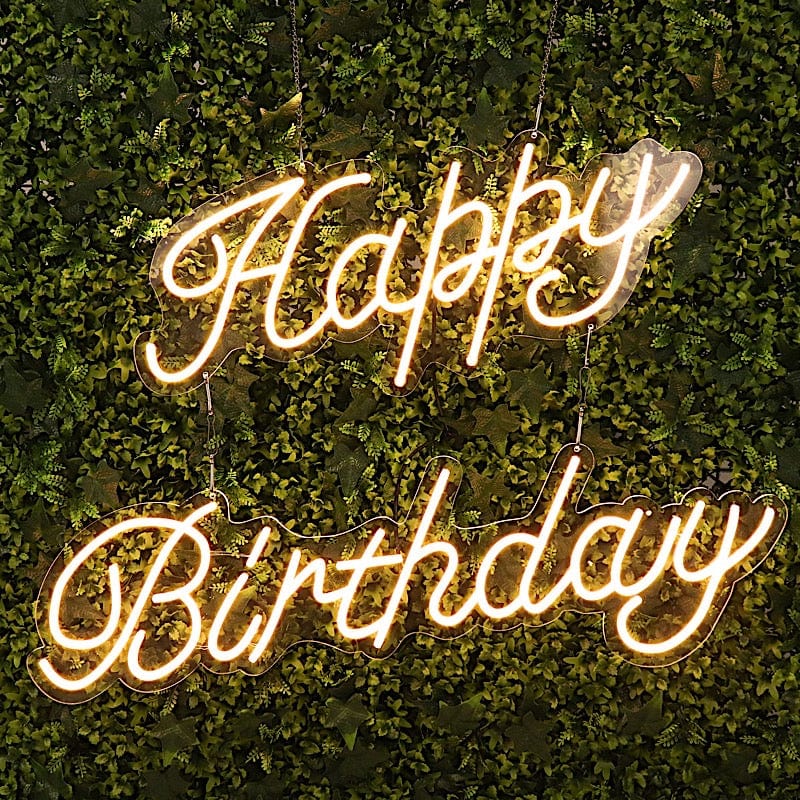 32 in Happy Birthday LED Backdrop Wall Lights – Balsa Circle, LLC