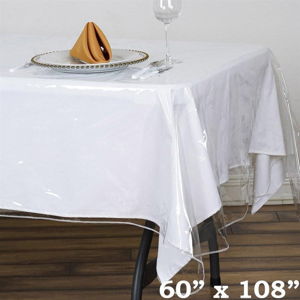 Vinyl Round Tablecloth Adhesive Transparent Table Protector - Temu