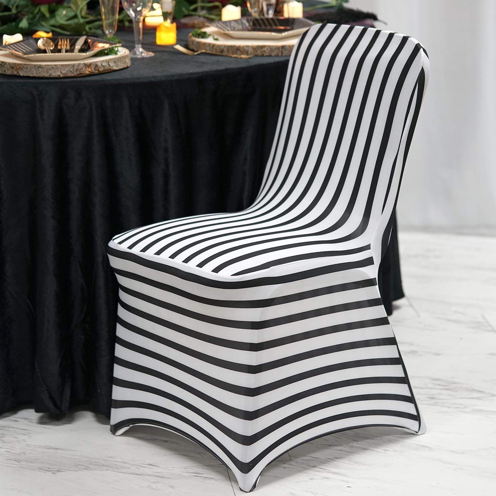 8601円 年中無休 Balsacircle 10 Pcs White Polyester Square Top Banquet Chair Covers Slipcove