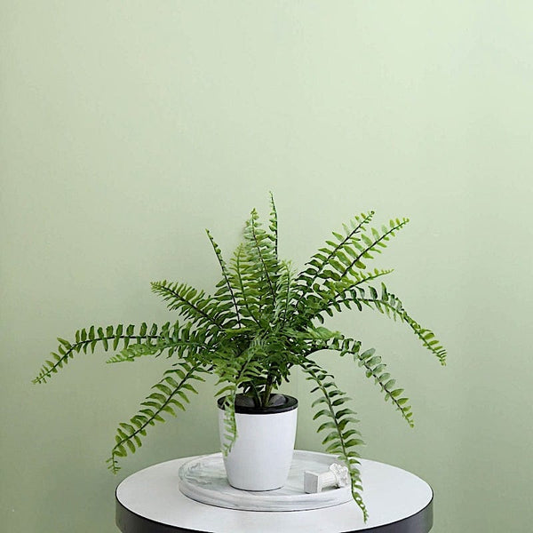 20 in. Artificial Boston Fern Leaf Stem Plant Greenery Foliage Bush  83974-GR - The Home Depot