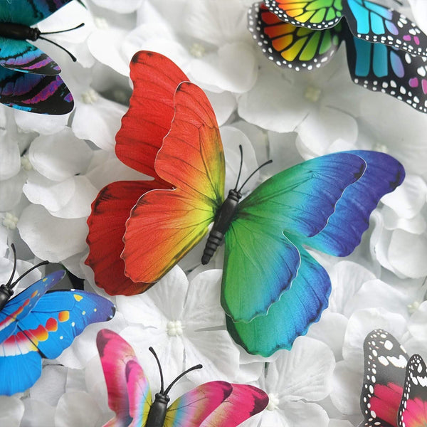 3D Butterfly Stickers, DIY Wall Decal Crafts 🦋