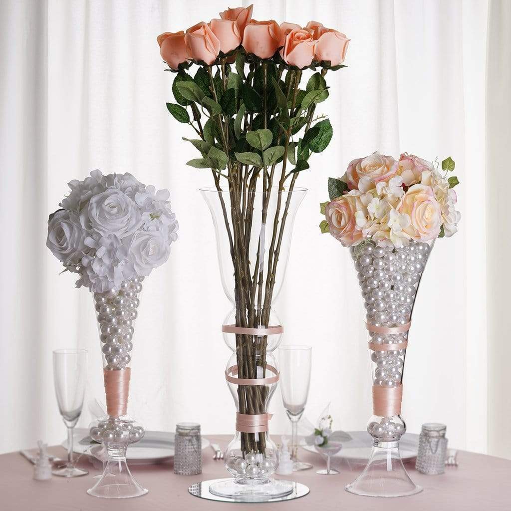 GIFTS PLAZA Italian Collection Footed Murano Flower Centerpiece