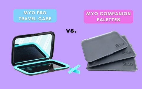 myo pro travel makeup case vs myo companion palette makeup palettes for tv and film makeup