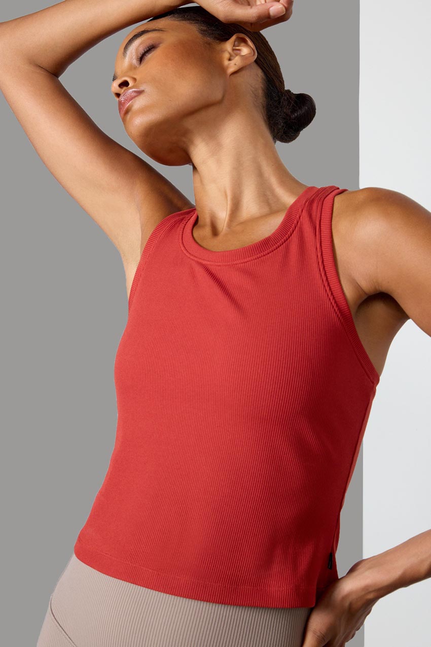 Poise High Neck Ribbed Tank Top – MPG Sport Canada