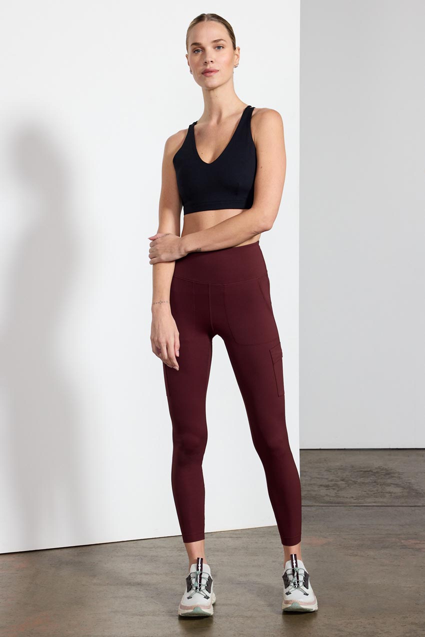 Cargo Leggings Black, Gym Leggings