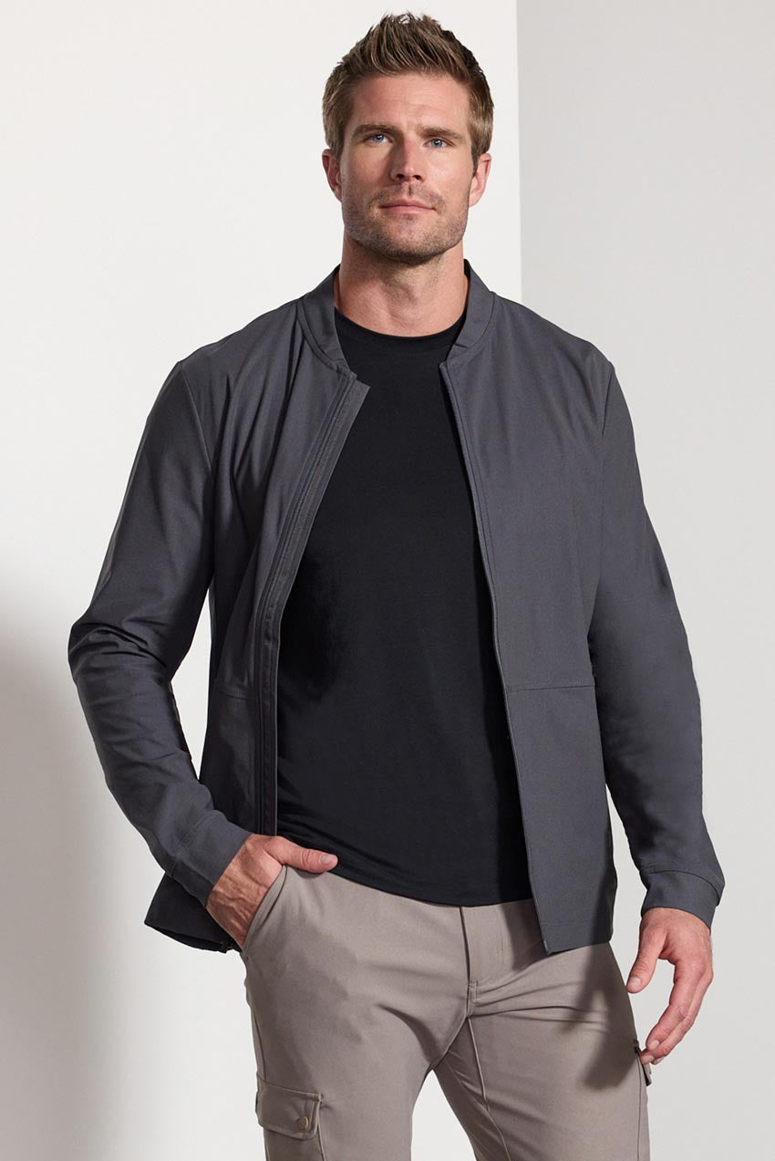 Cloud Knit Flocked Full-Zip Sport Jacket