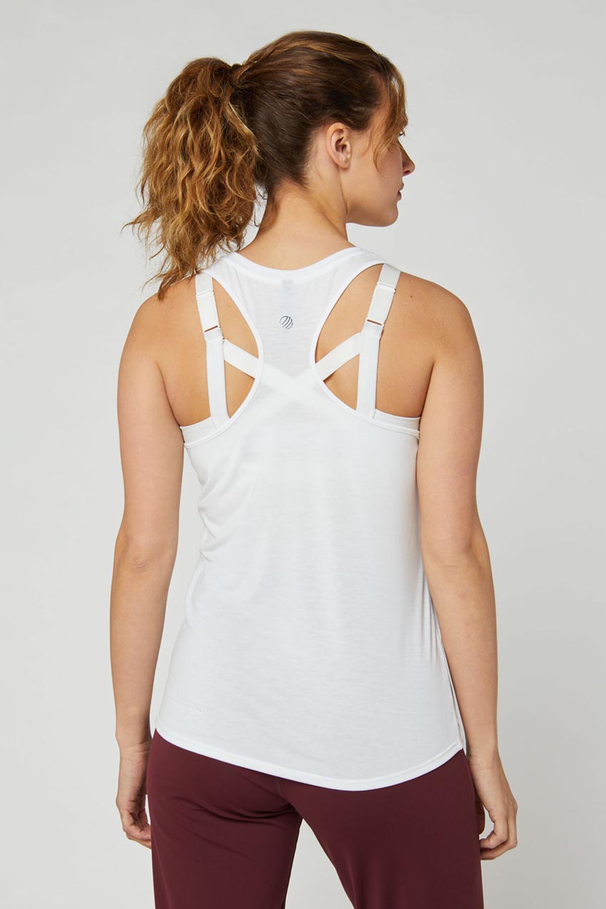 Bombshell Sportswear White Athletic Tank Tops for Women