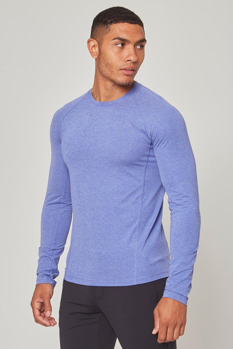 MPG | Men's Conquer Crew Long Sleeve T-Shirt, Blue, Size Large