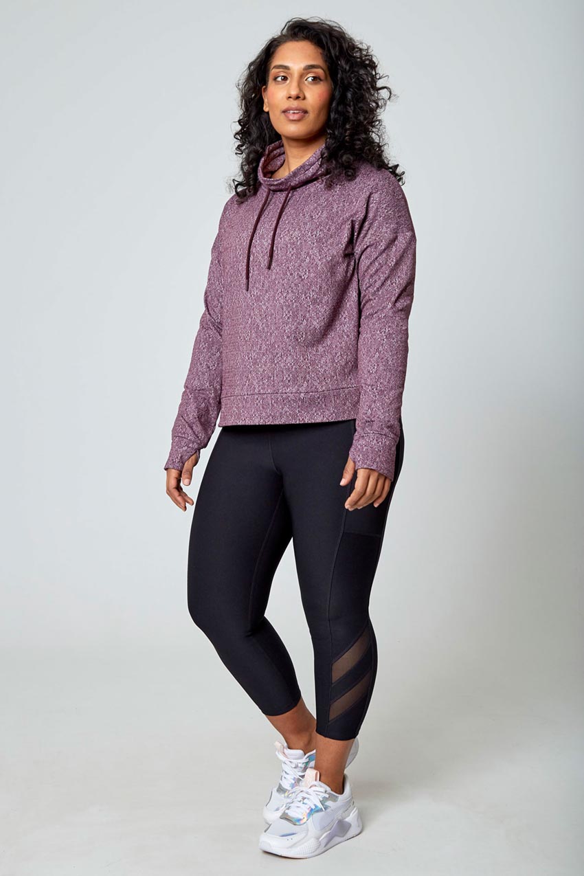 NEW Mondetta Women's Brown Jacquard Knit Leggings W/ Pockets - XL – The  Resell Club