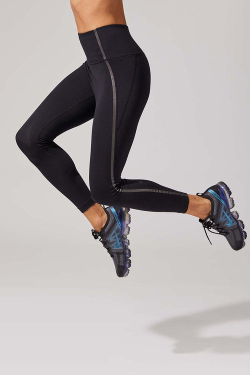 High-Rise Shimmer Elevate Compression Full-Length Leggings for Women