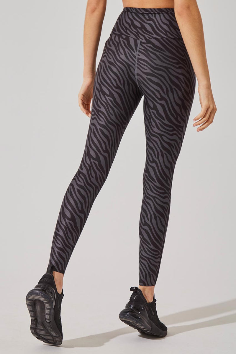 Score Recycled Polyester Zebra Print High Waisted 7/8 Legging – MPG ...