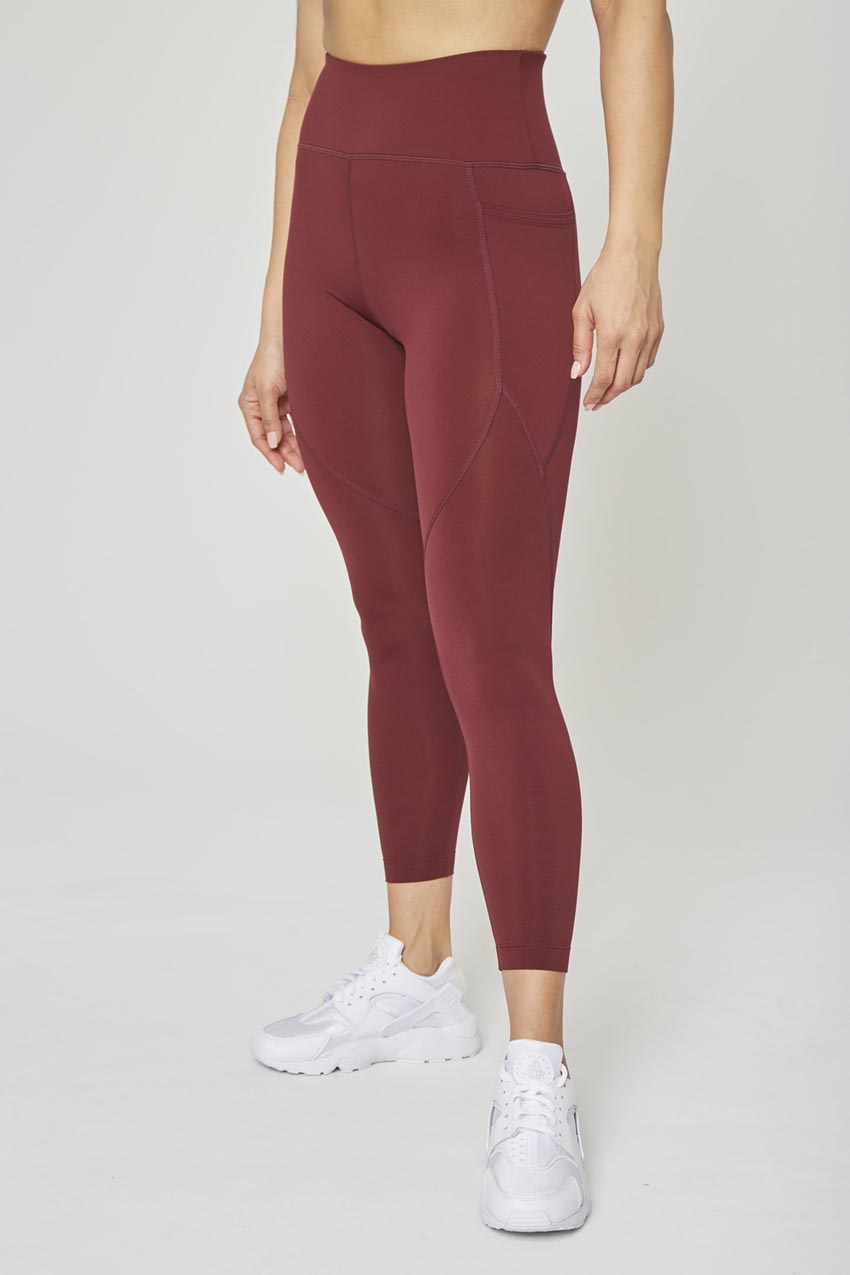 7/8 High-Rise Core Legging - Merlot – KOANA SWIM