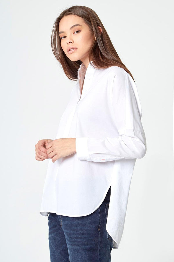 Motivate Oversized Dress Shirt in White