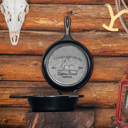 Yellowstone x Lodge Cast Iron Skillet, 10.25, Authentic Y