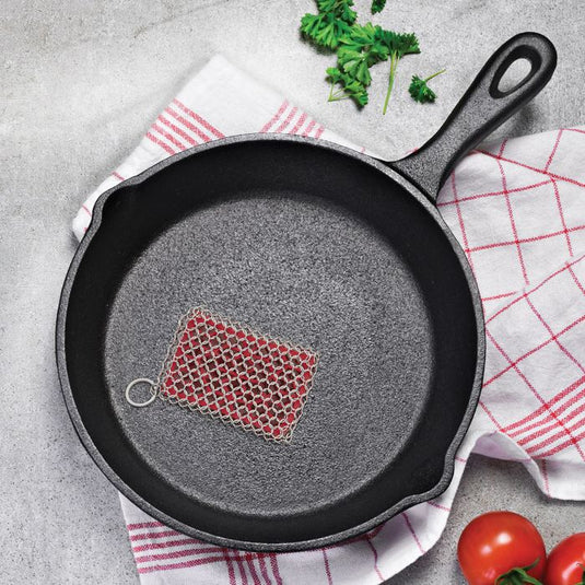 Lodge: Red Silicone + Chainmail Scrubbing Pad – citysupplyfayetteville