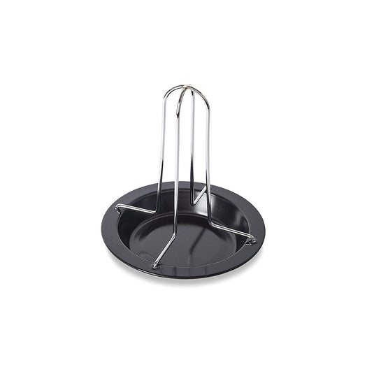 Outset Cast Iron Beer Can Chicken Holder and Garlic Roaster