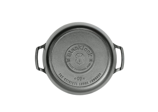 Lodge Blacklock '49 Triple-Seasoned 4-Qt. Cast-Iron Deep Skillet with Lid