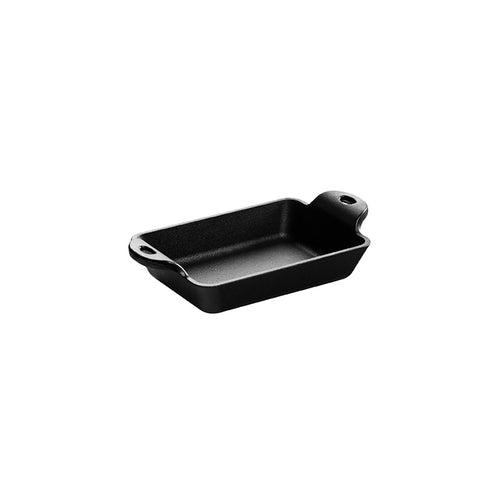 Lodge Cast Iron Square Mini Server, Black, 10 oz