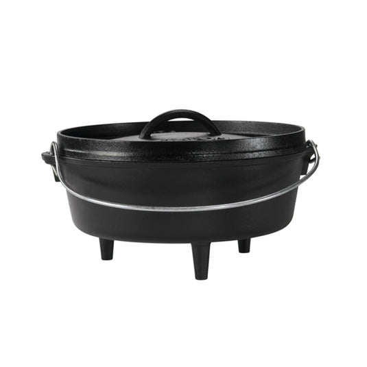 Lodge 12 Deep Cast Iron Camp Dutch Oven 8 Qt