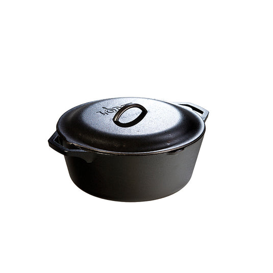 Lodge Chef Collection 6 Quart Cast Iron Double Dutch Oven — Las