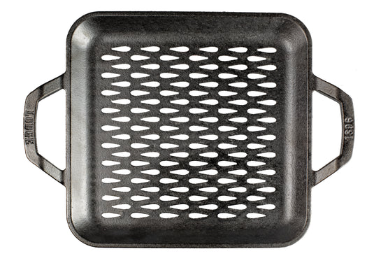 Lodge Cookware Cast Iron 11 Chef Style Square Griddle, Black