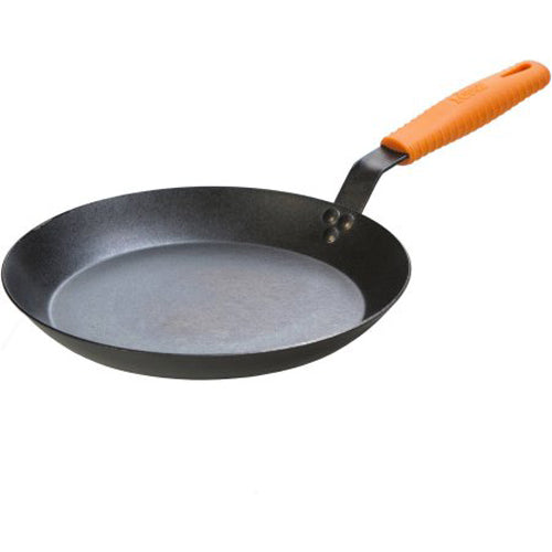 LODGE 8 INCH SEASONED CAST IRON SKILLET WITH HANDLE (SILICONE HANDLE HOLDER  INCLUDED)