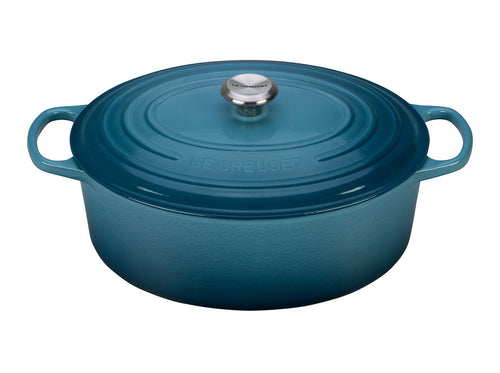 Le Creuset Signature Cast Iron 5-Quart White Oval Dutch Oven