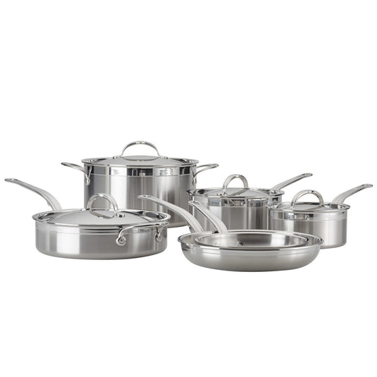 Thomas Keller Insignia Commercial Clad Stainless Steel 11-Piece Cookware Set  – Hestan Culinary