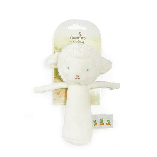 Friendly Chime Baby Rattle - Gray Bunny - rattle - $12.95 - Peregrine  Kidswear