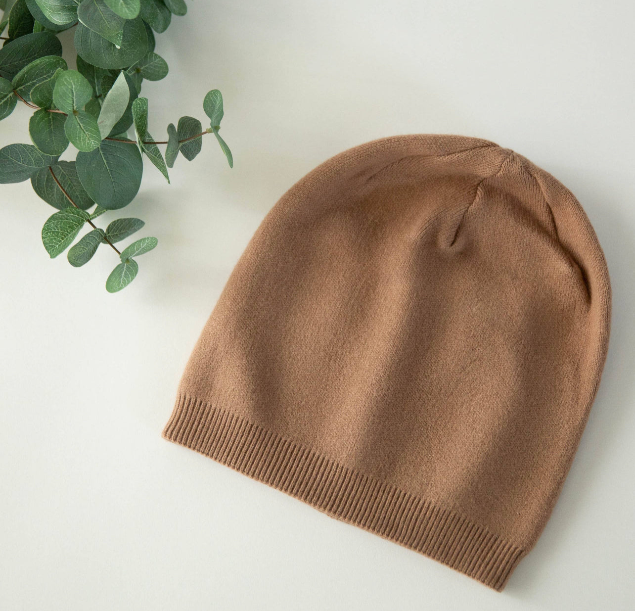 tan cashmere hat