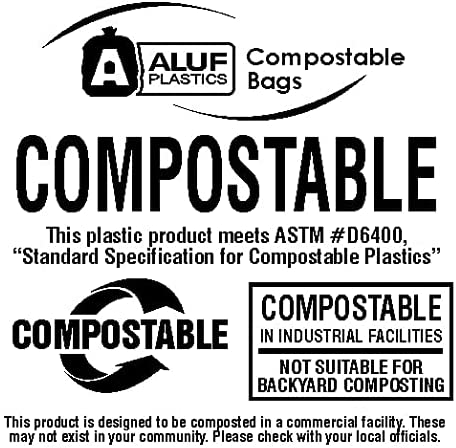 Aluf Plastics 55-60 Gal. Black Trash Bags - 38 in. x 58 in. (Pack